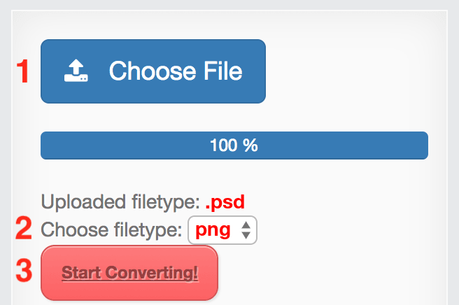 How to convert PSD files online to PNG